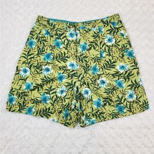 Vintage 90s Tropical print floral shorts